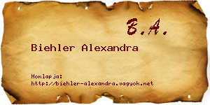Biehler Alexandra névjegykártya
